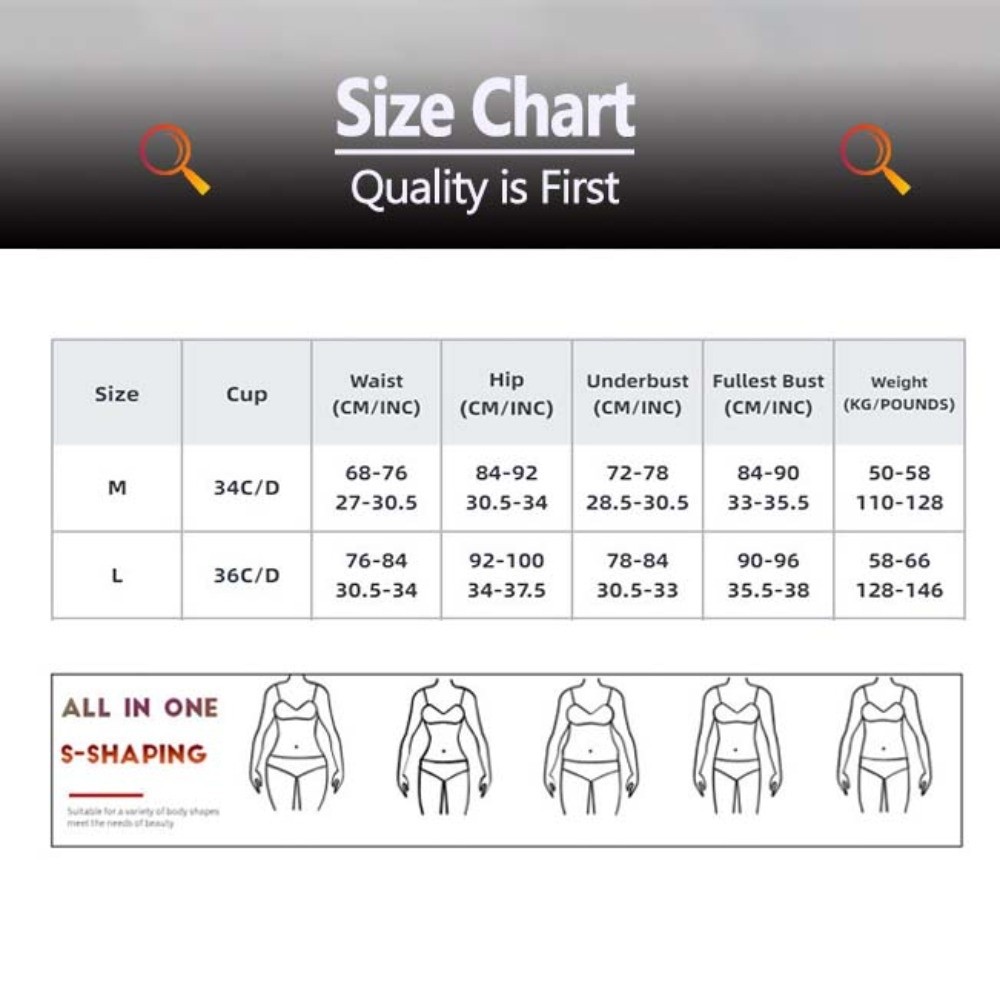 Корректирующее белье для похуд – обзор и цена Shapewear Bodysuit Firm
